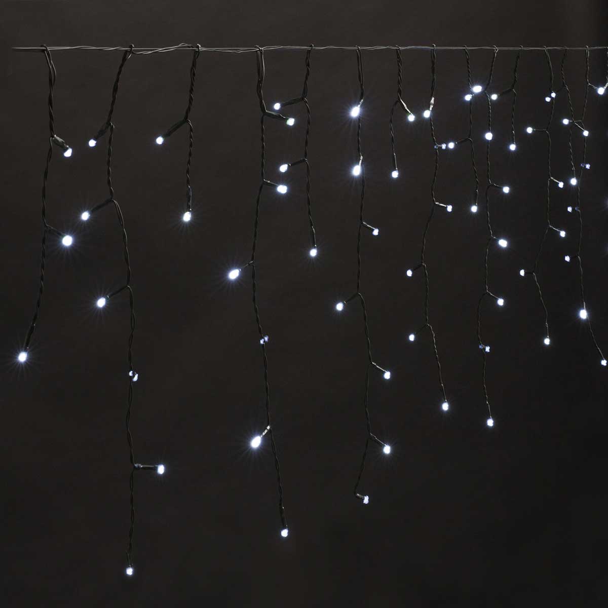 Cortina luminosa de natal branco frio 180 leds