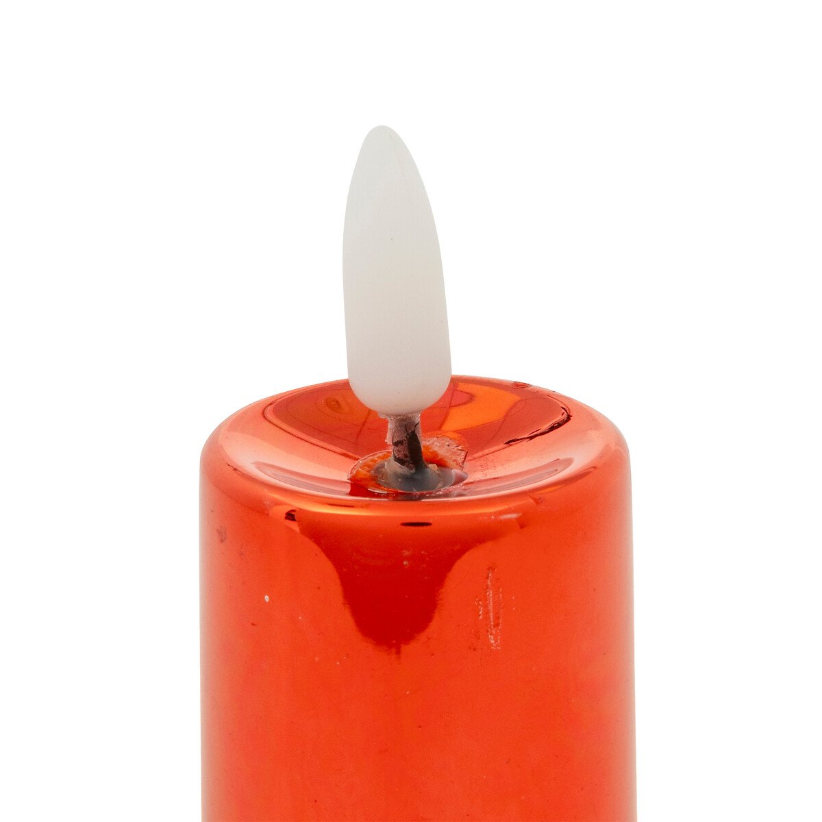 Conjunto de 4 velas led vermelhas,  Conjunto de 4 velas led vermelhas