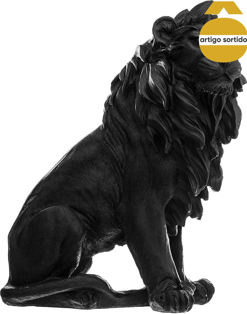 Estátua decorativa leão em resina,  Estátua decorativa leão em resina