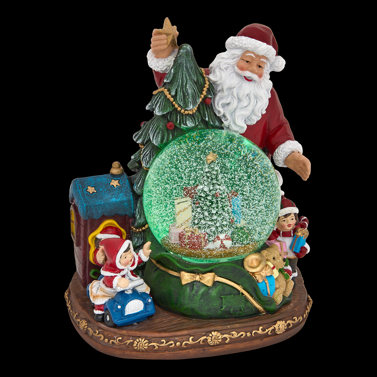 Globo de neve com pai natal 20x17x23cm