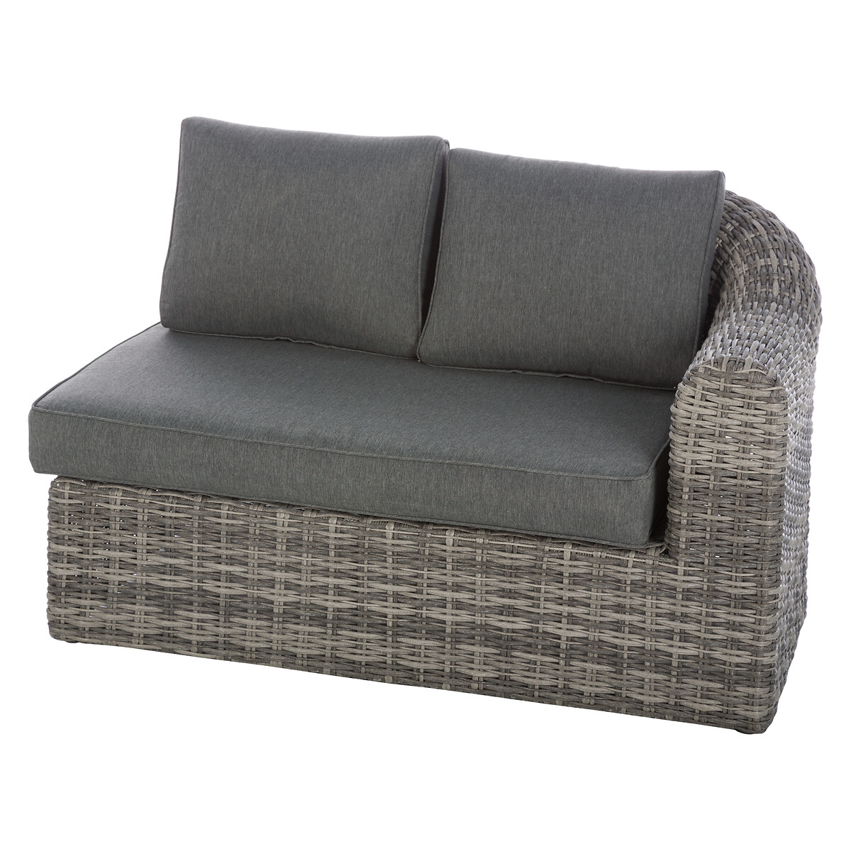 Conjunto de jardim MOORÉA TERRE d'ombre em rattan sintético