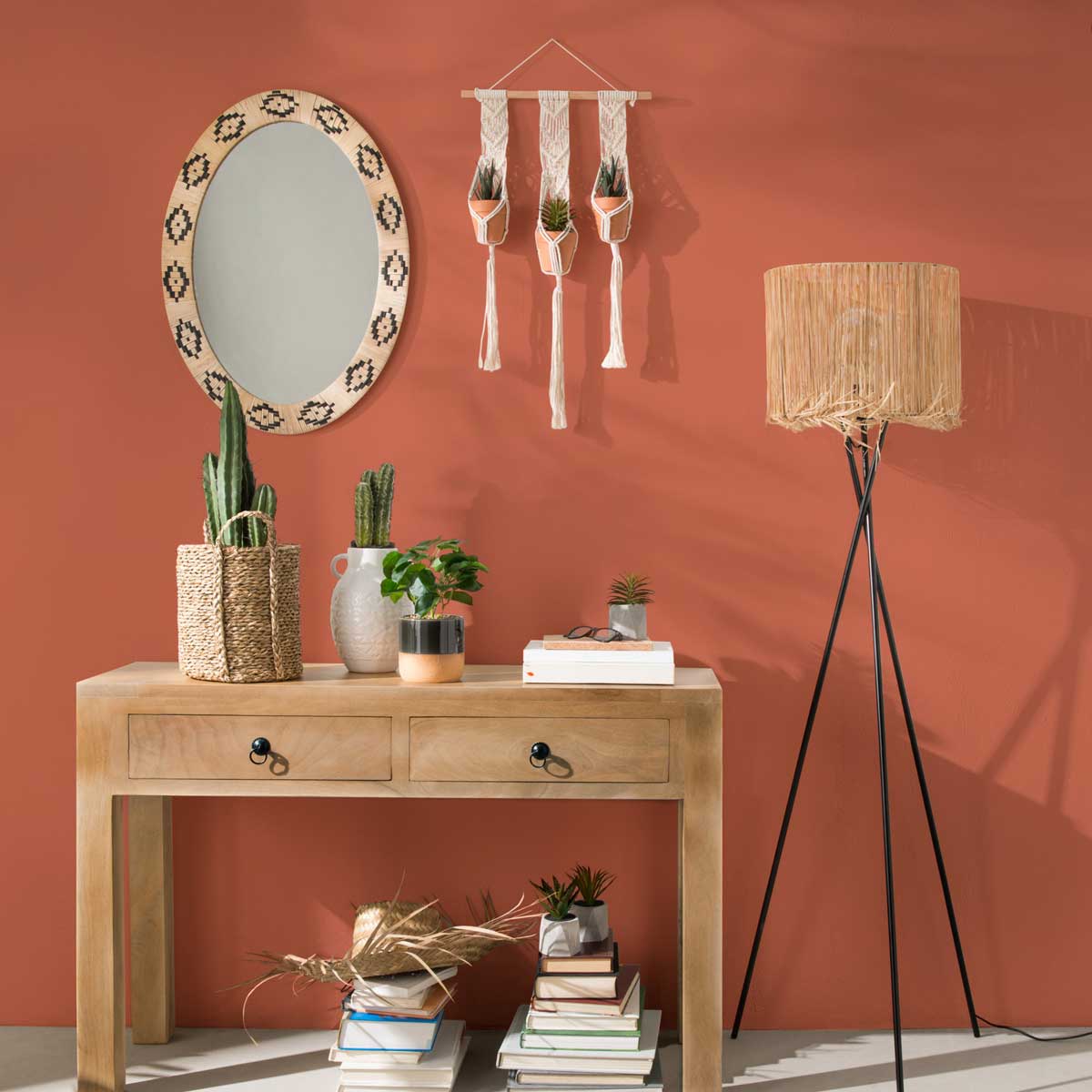 Conjunto de 3 vasos suspensos HACI 75cm