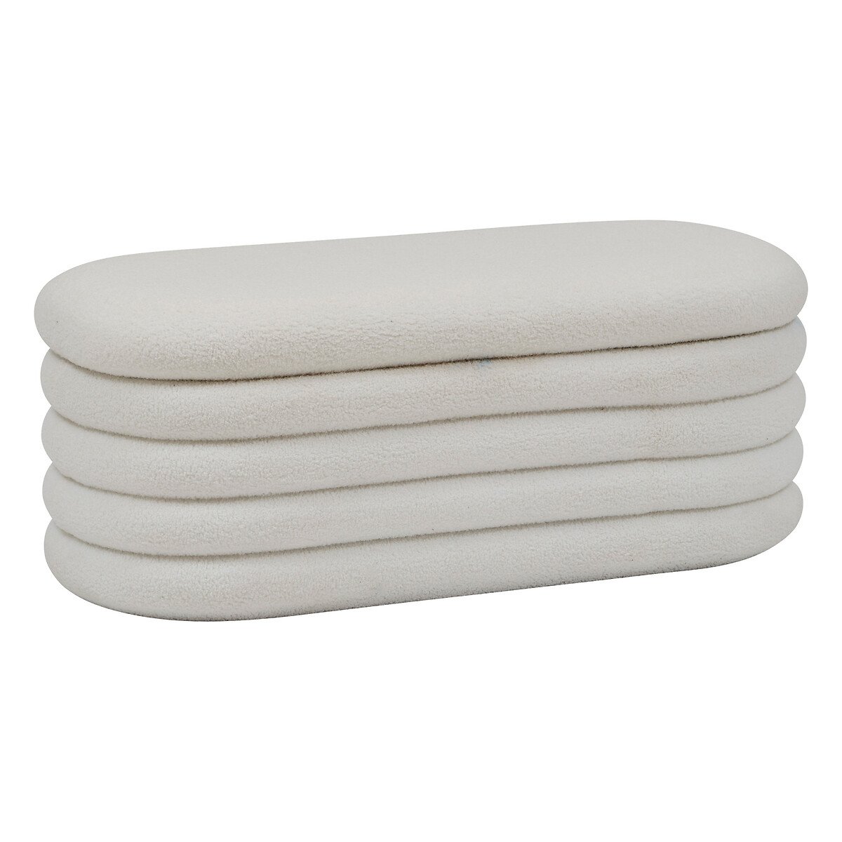 Banqueta GIULIA com arrumação branco 110x46x40,5cm