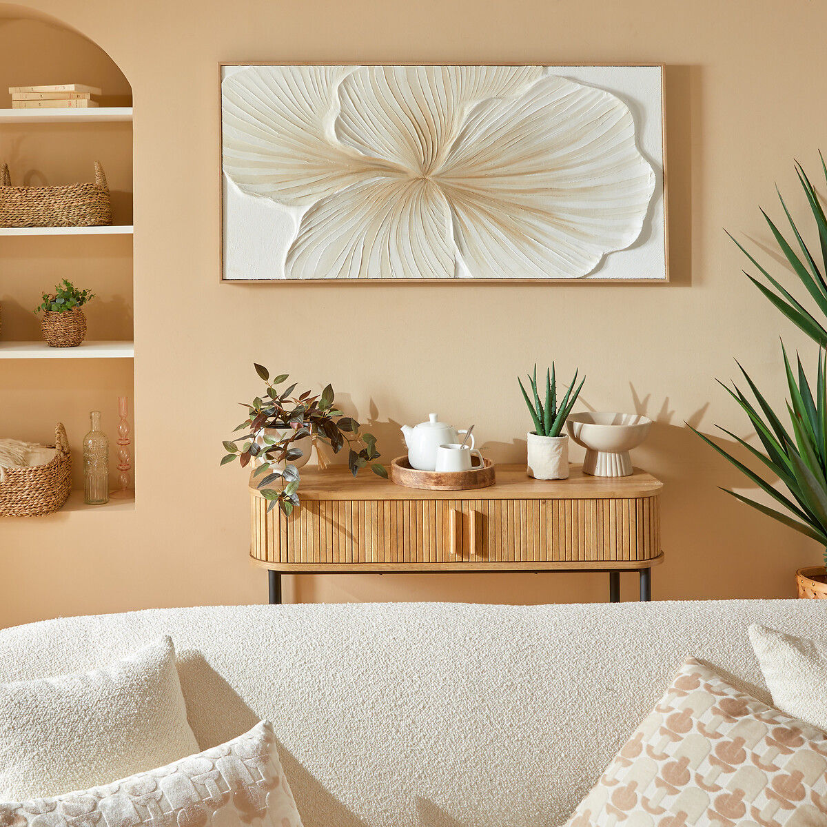 Quadro decorativo CHRISTINA branco 58x118cm