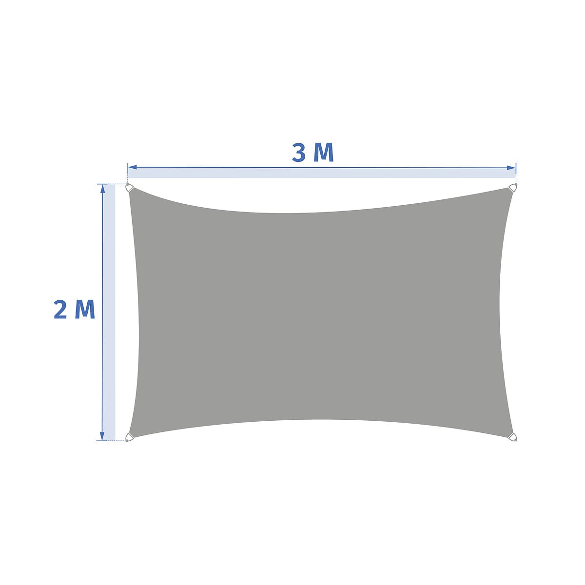 Toldo Solar ELYORA Retangular Bl&eacute;
