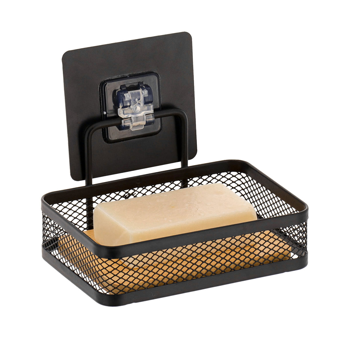 Saboneteira preta 9,50x13x10cm