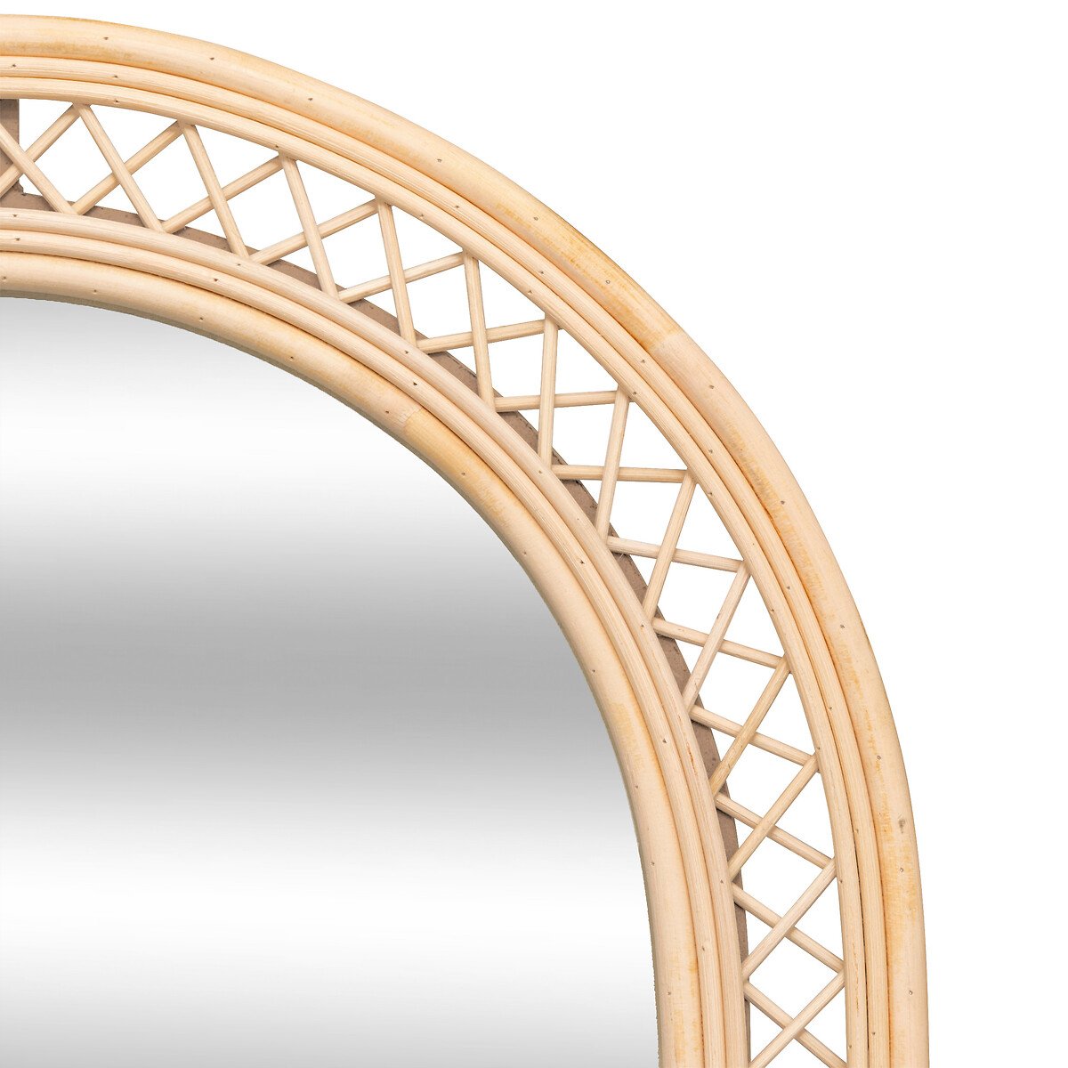 Espelho de parede ANAHI em rattan 87x47cm