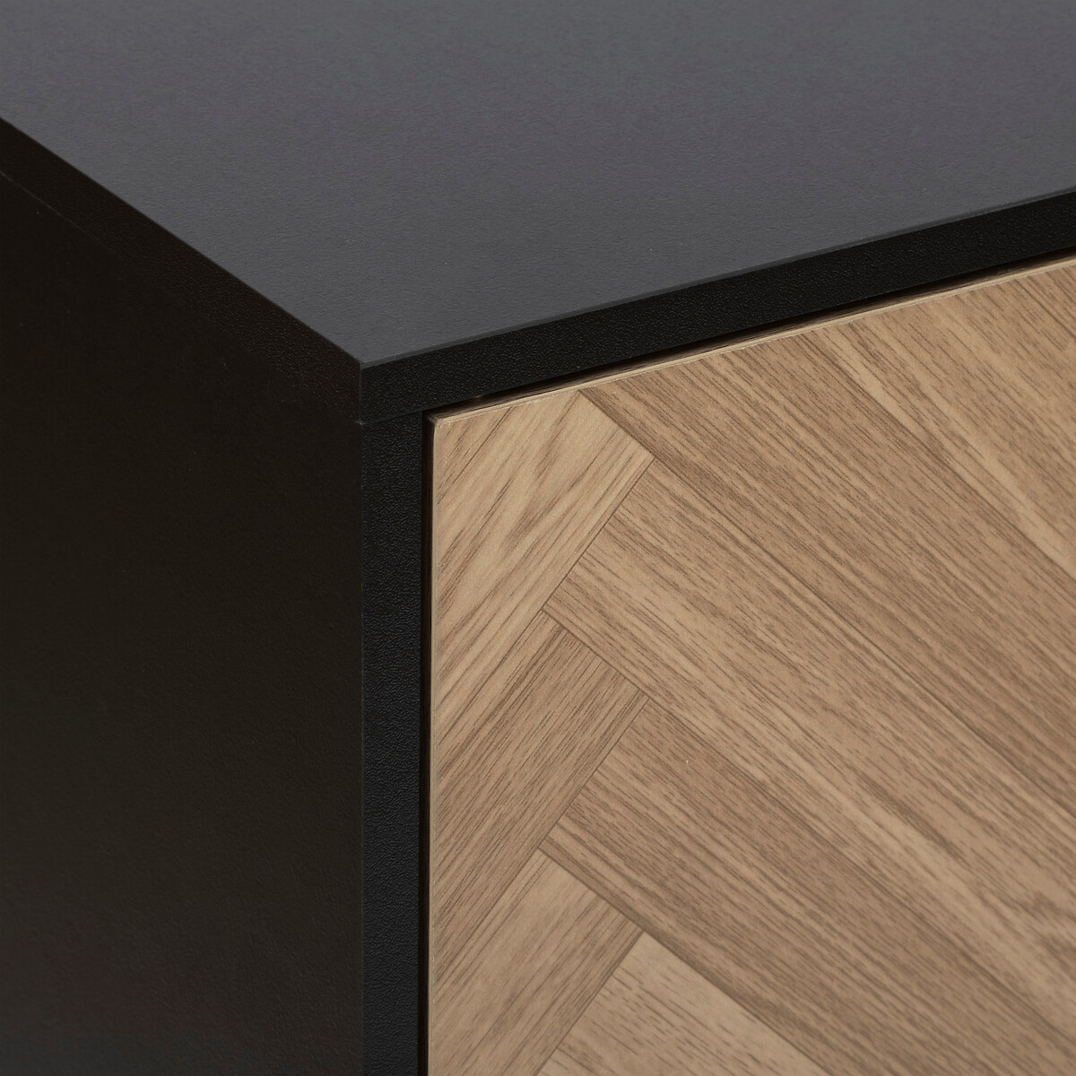 Estante mix CHEVRONS preto com 6 módulos