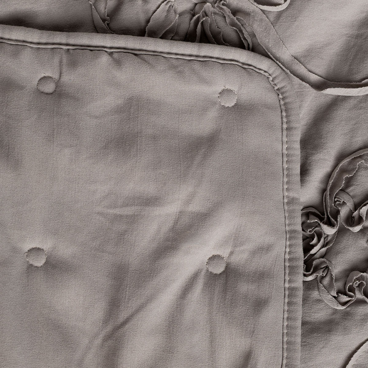 Edredão FLOWER NEST cinza 220x240cm