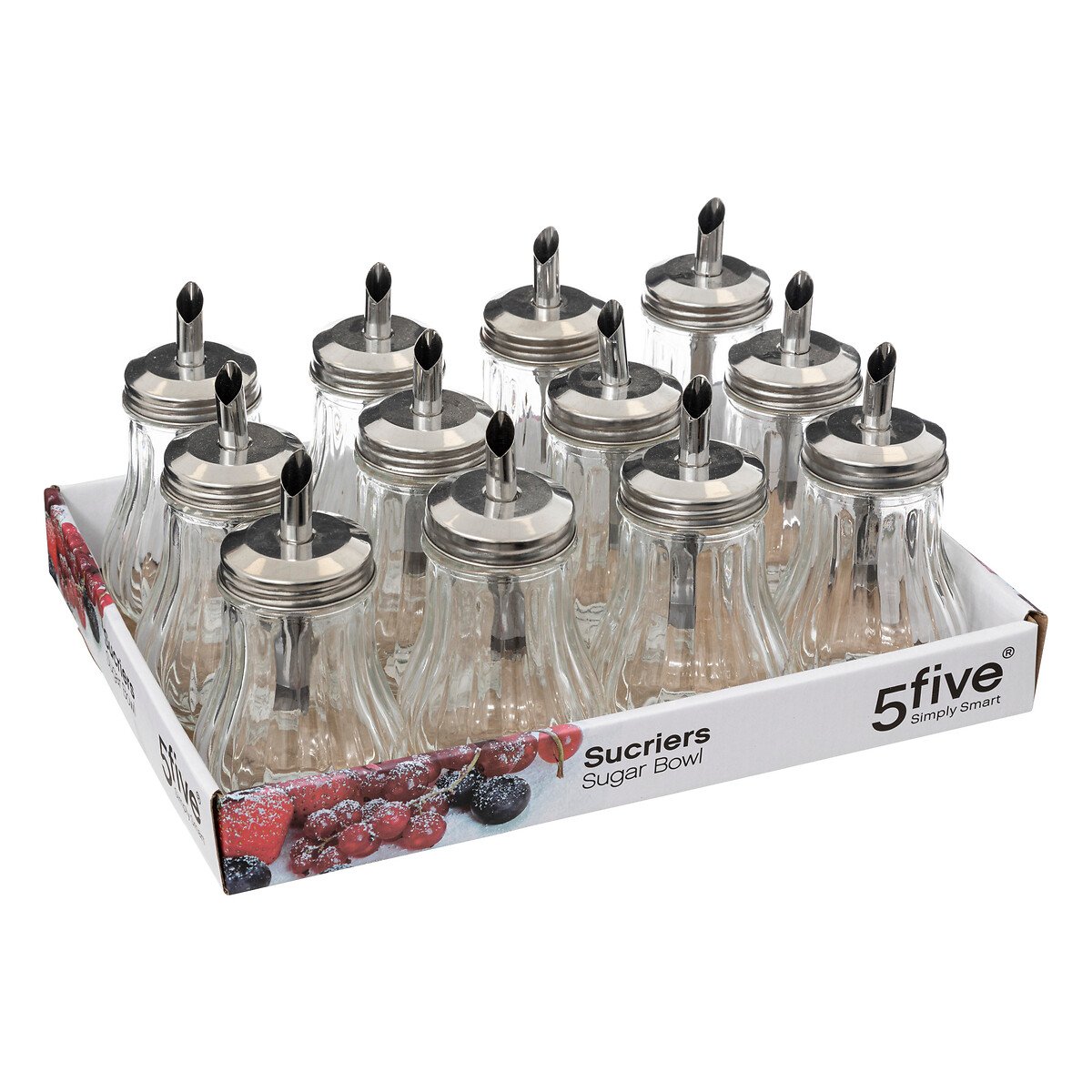 A&ccedil;ucareiro de vidro com doseador 18cl