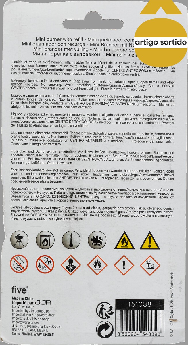 Mini queimador para leite creme 15ml