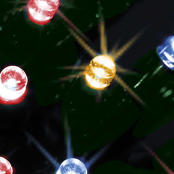 Série luminosa de natal multicolor 200 leds 20m