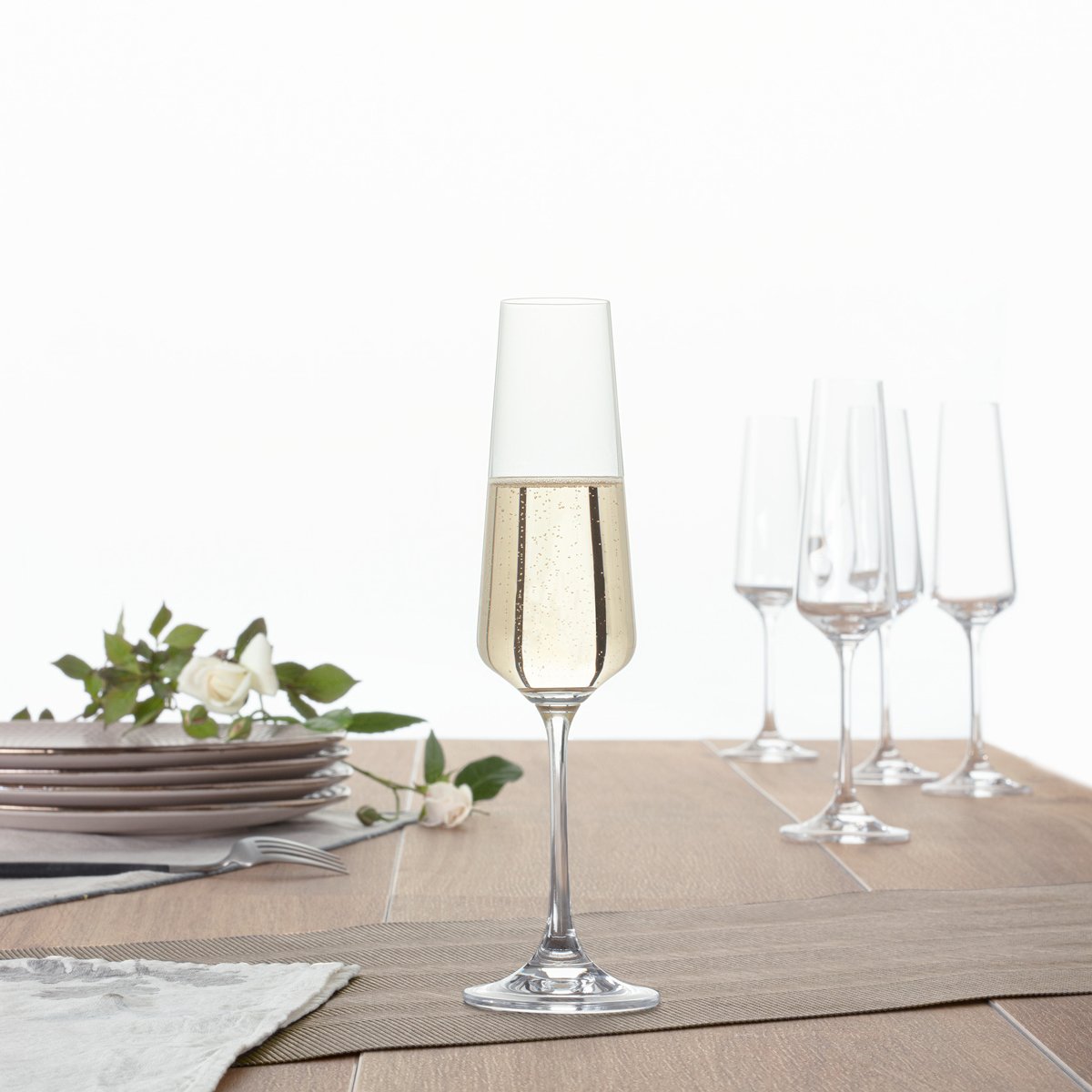 Copo de champanhe SELENGA em vidro CRISTALINO 16cl