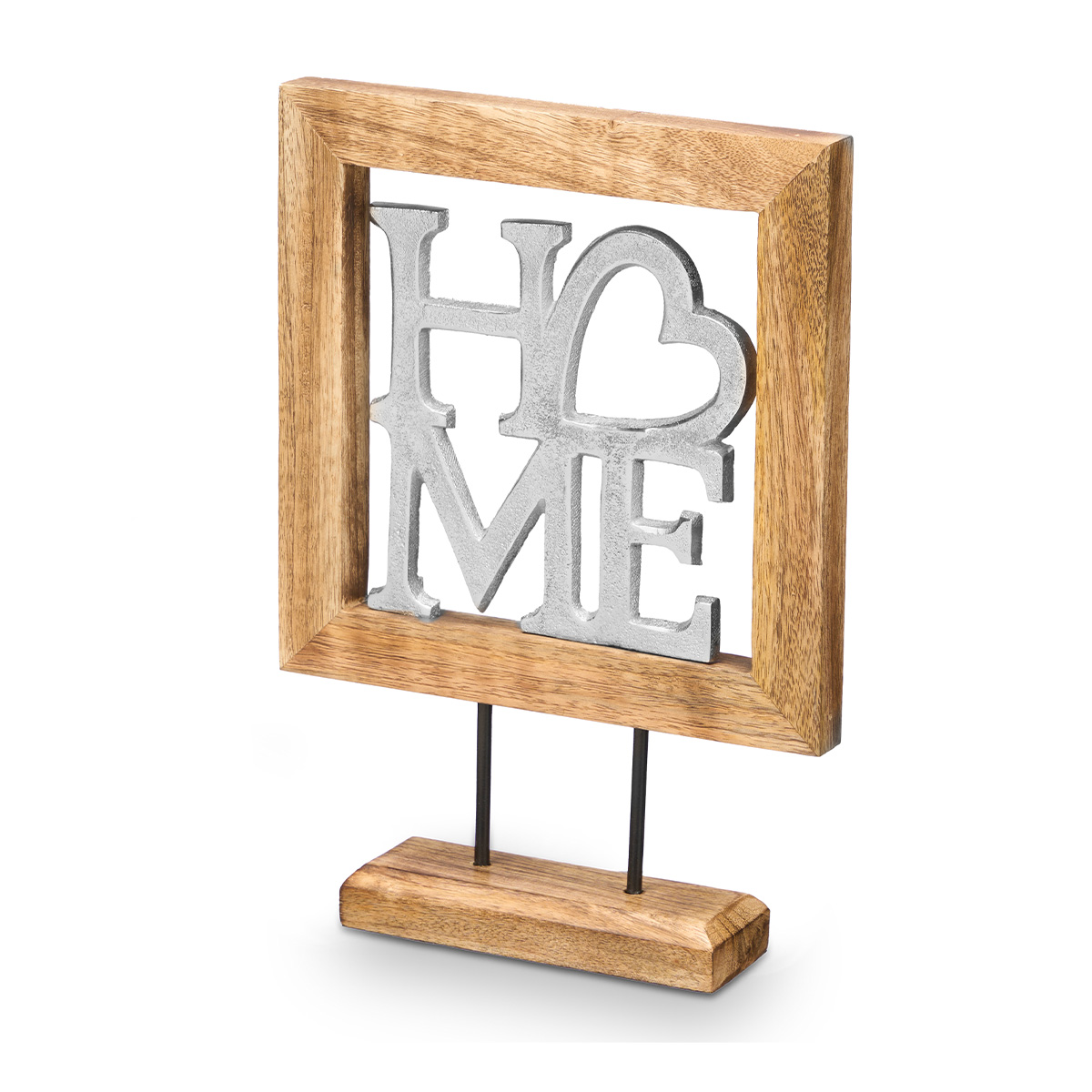 Palavra decorativa Home com suporte em madeira 29cm