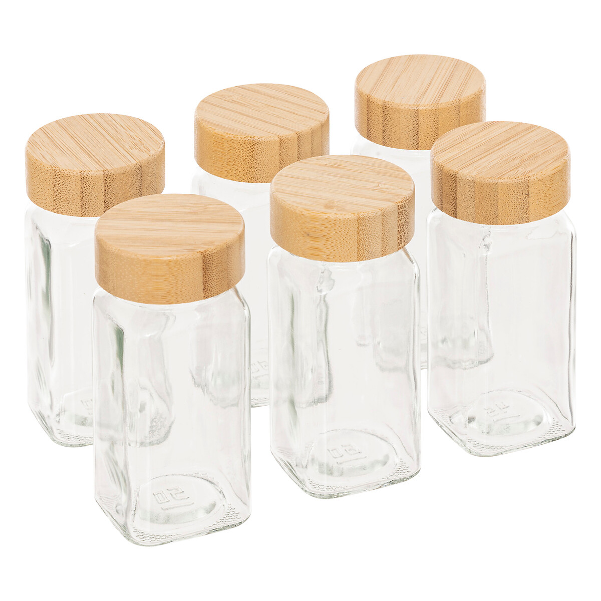 Conjunto de 6 frascos para especiarias