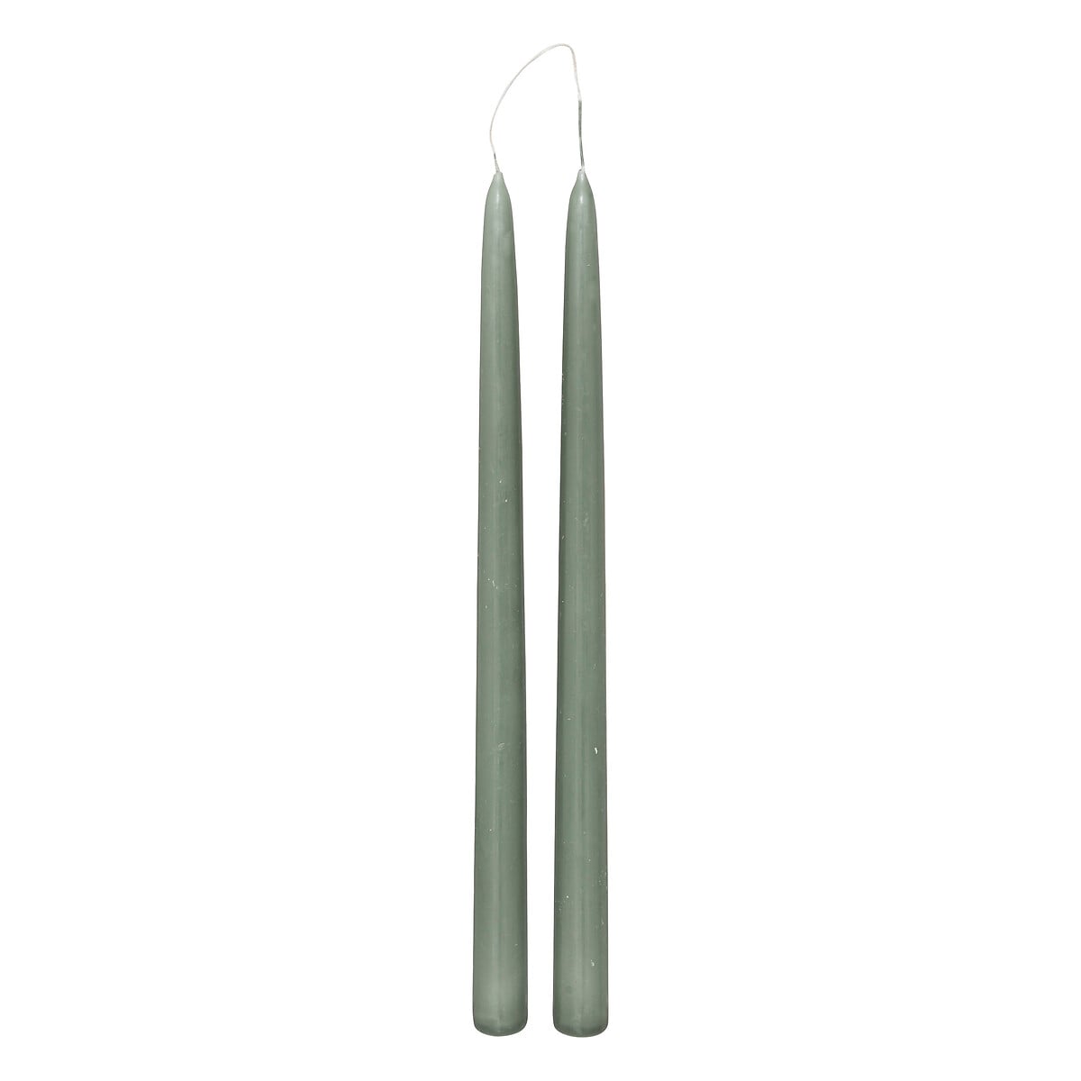 Conjunto de 2 velas de candelabro verde celadon HUGO