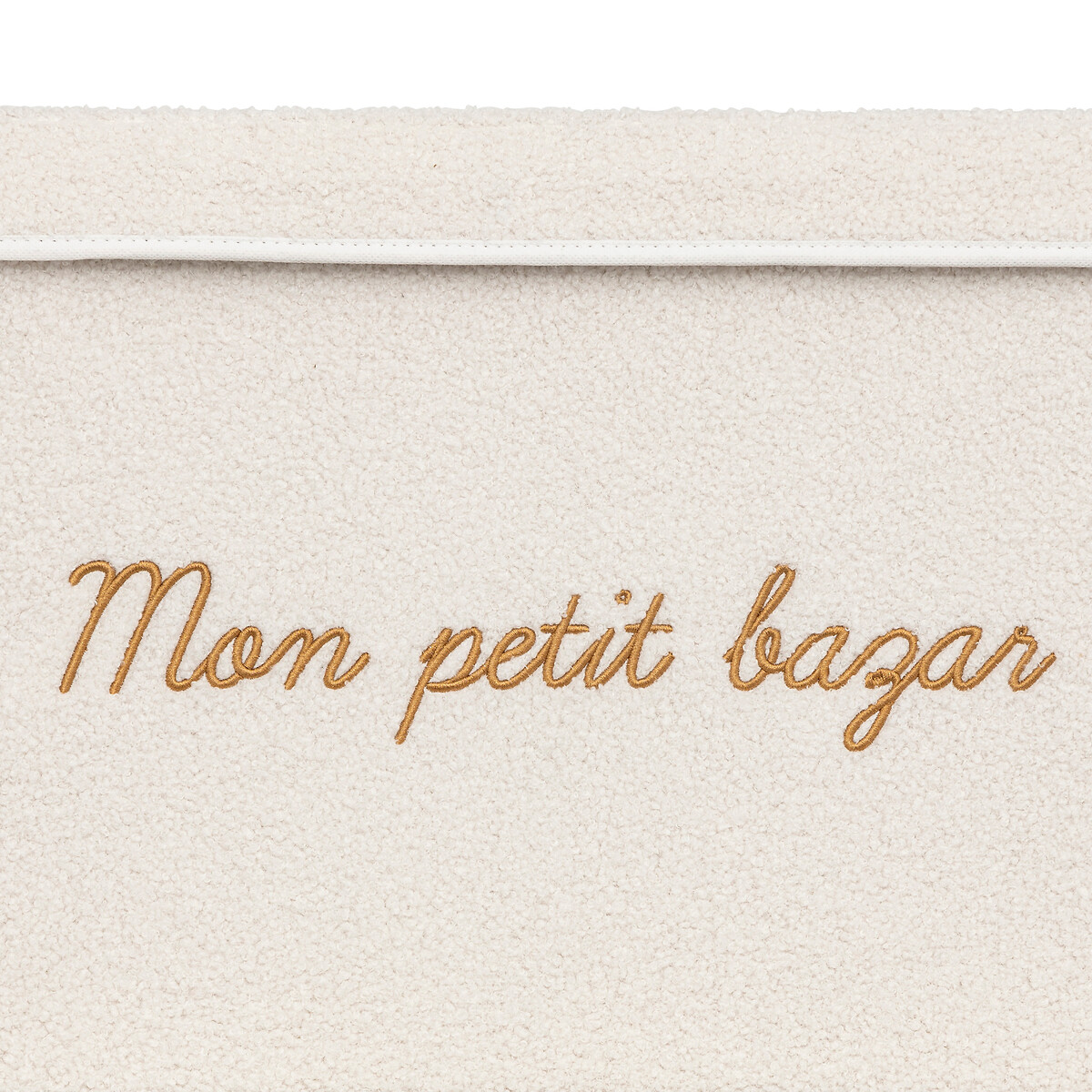 Caixa de arrumação FERME bouclet branca,  Caixa de arrumação FERME bouclet branca