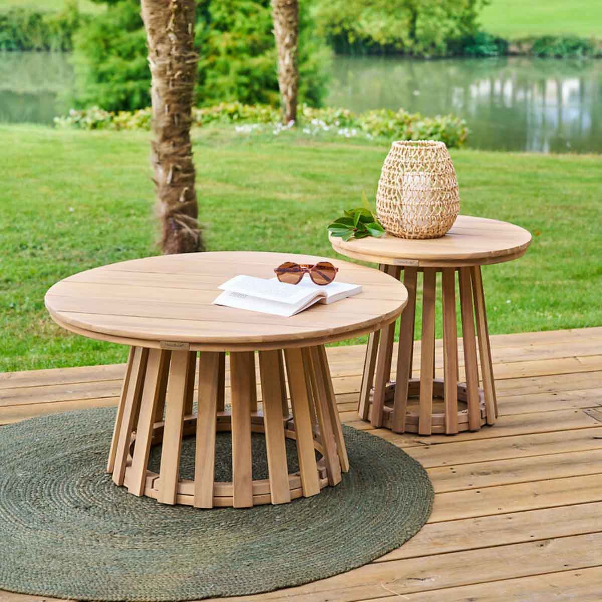 Mesa de centro OSUNA bege 80cm