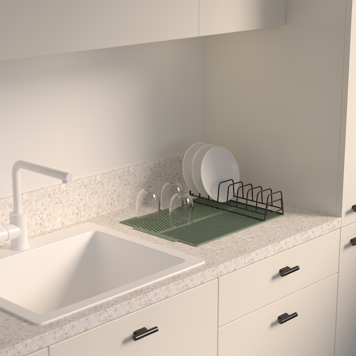 Escorredor lou&ccedil;a multicolor em metal