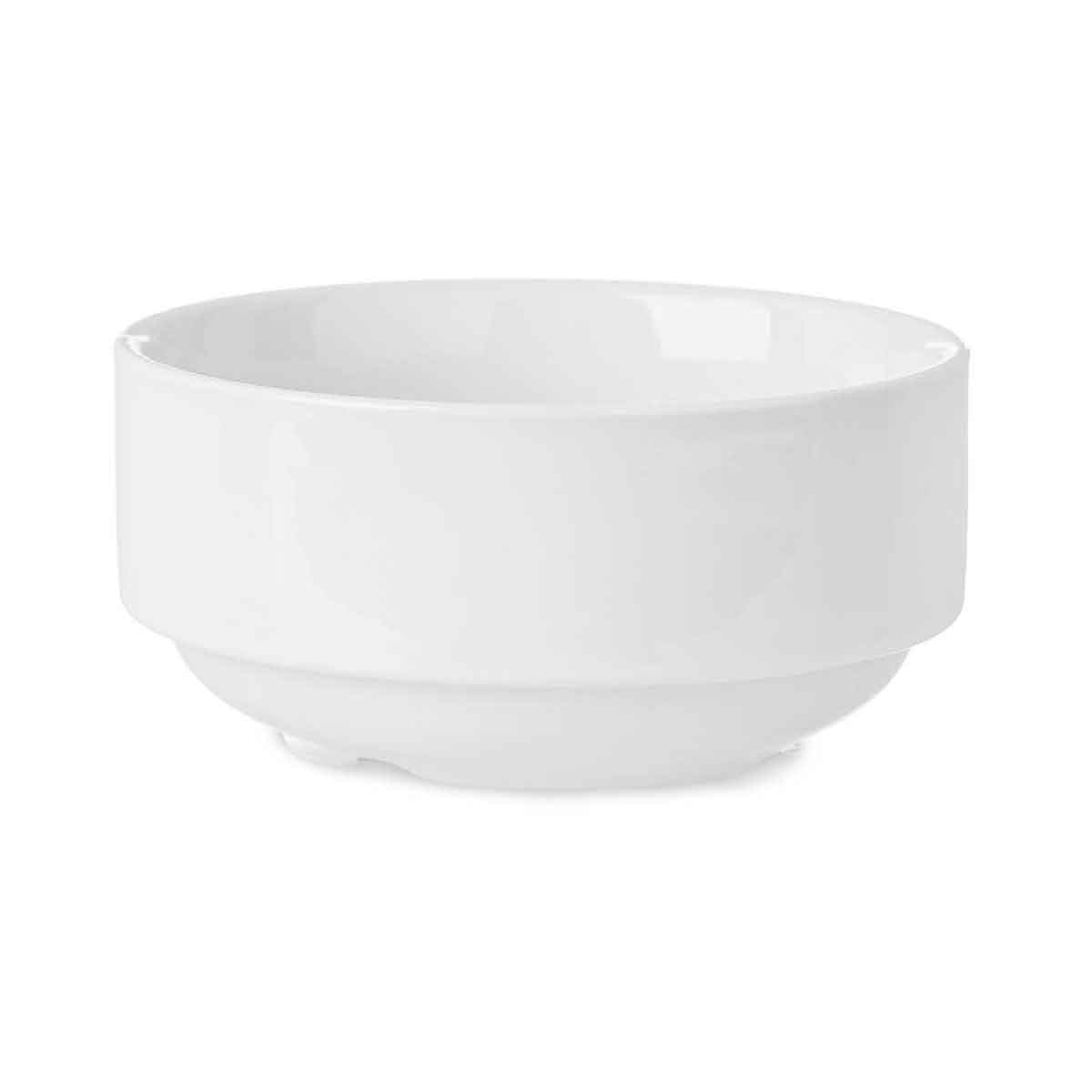 Ta&ccedil;a branca de porcelana 42cl
