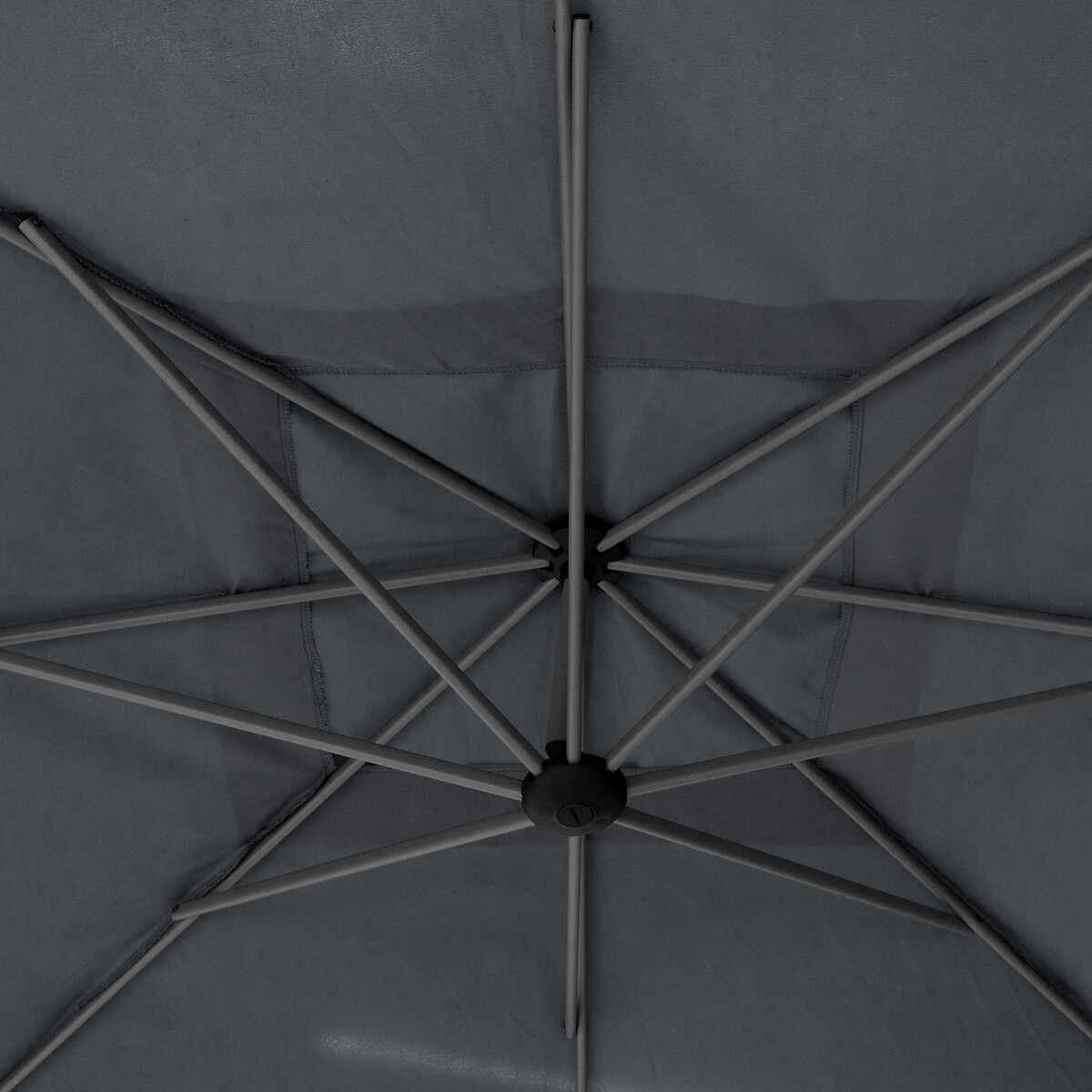 Guarda-sol MANOA descentrado cinza ard&oacute;sia 2,5x2,5m