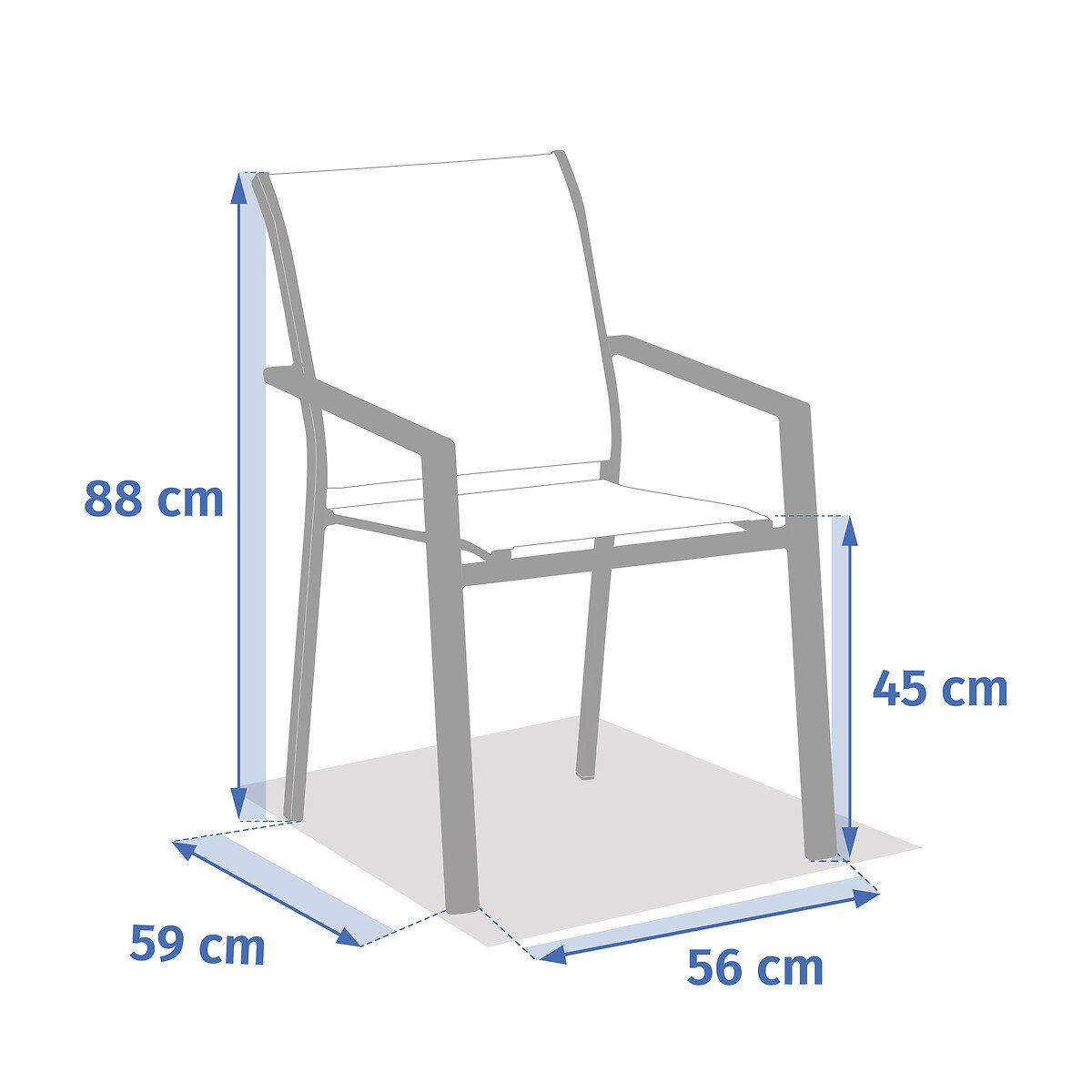 Cadeira com bra&ccedil;os ESSENTIA lin e laurier