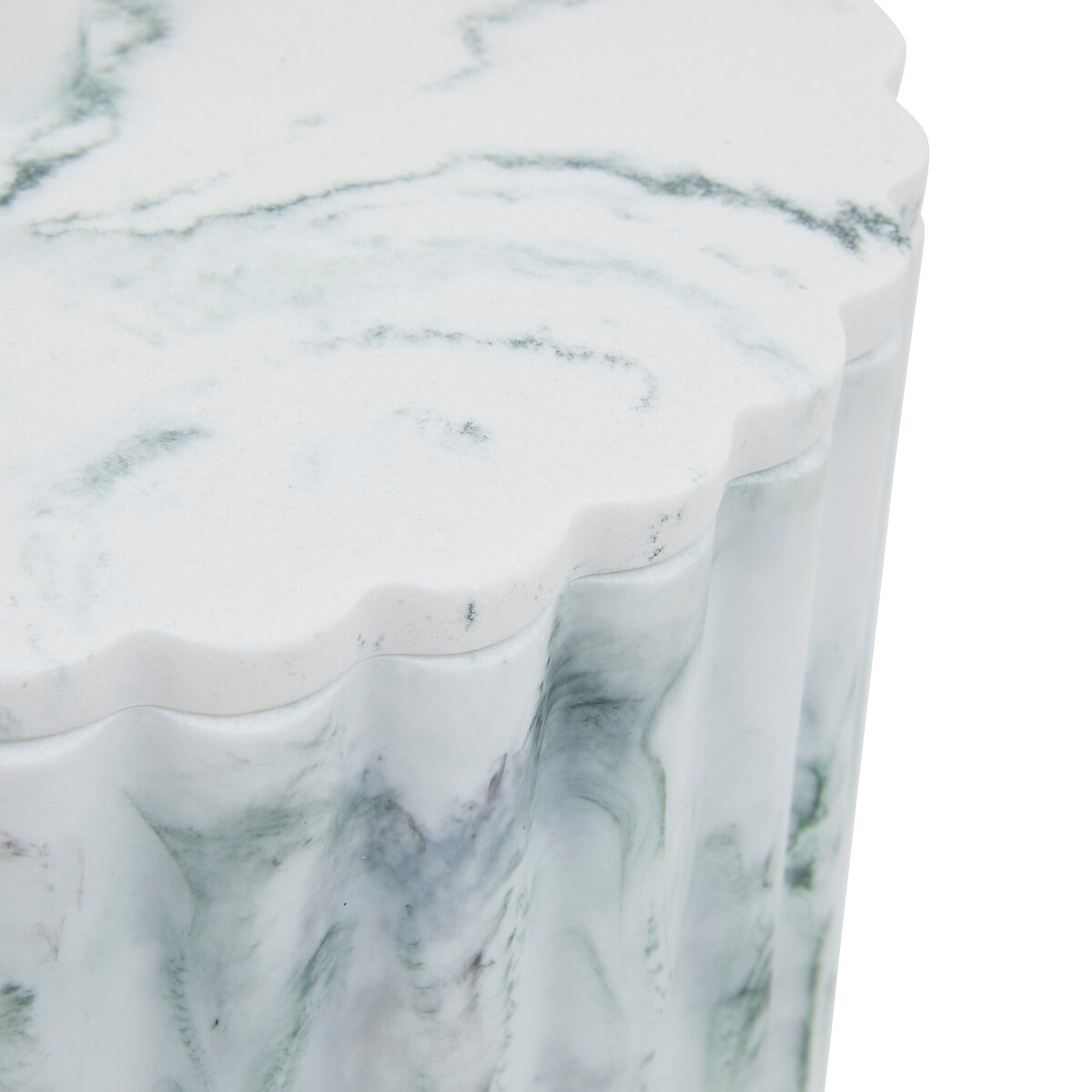 Balde do lixo wc MARBY branco em poliresina 5l