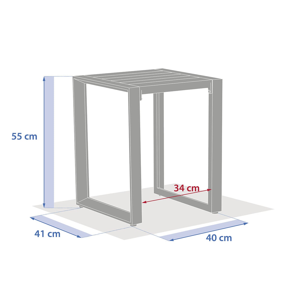 Mesa de apoio ALLURE branco