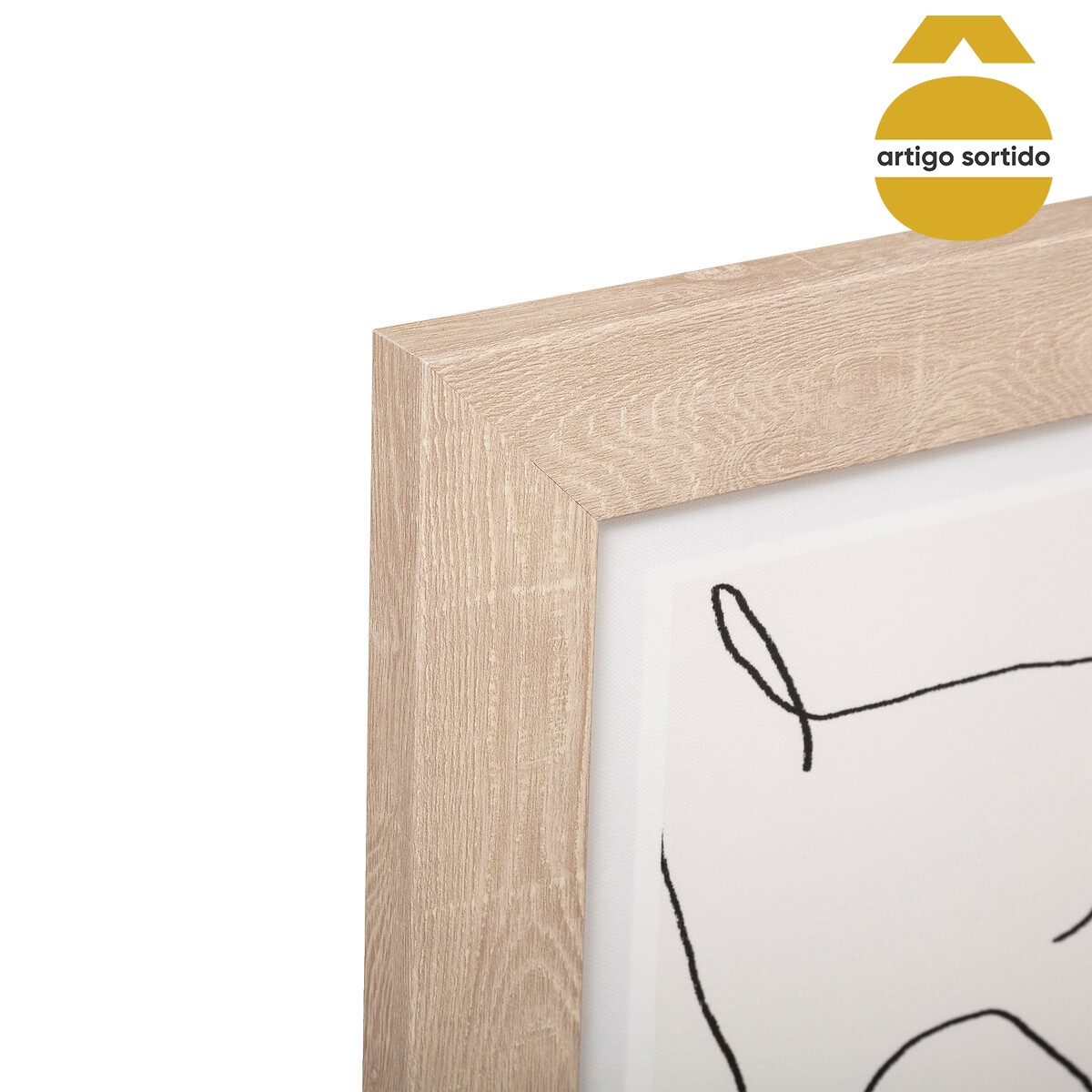 Quadro decorativo faces 70x50cm