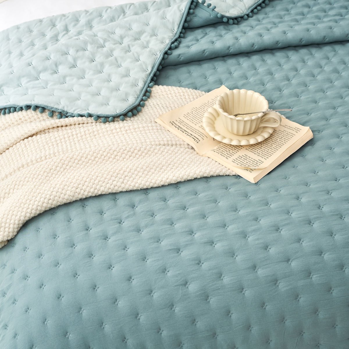 Edred&atilde;o BEAR azul 140x220cm