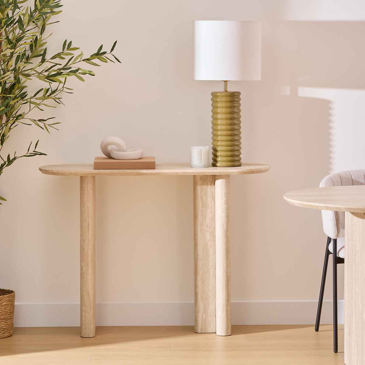 Consola ANAYA bege em mdf