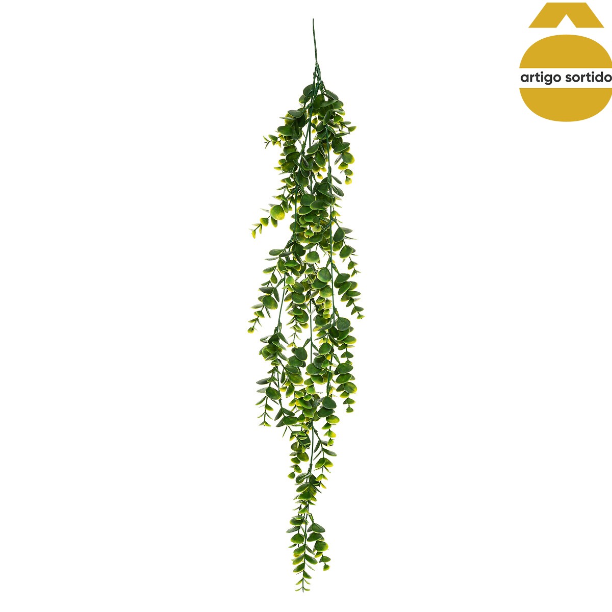 Haste verde suspensa artificial 75cm