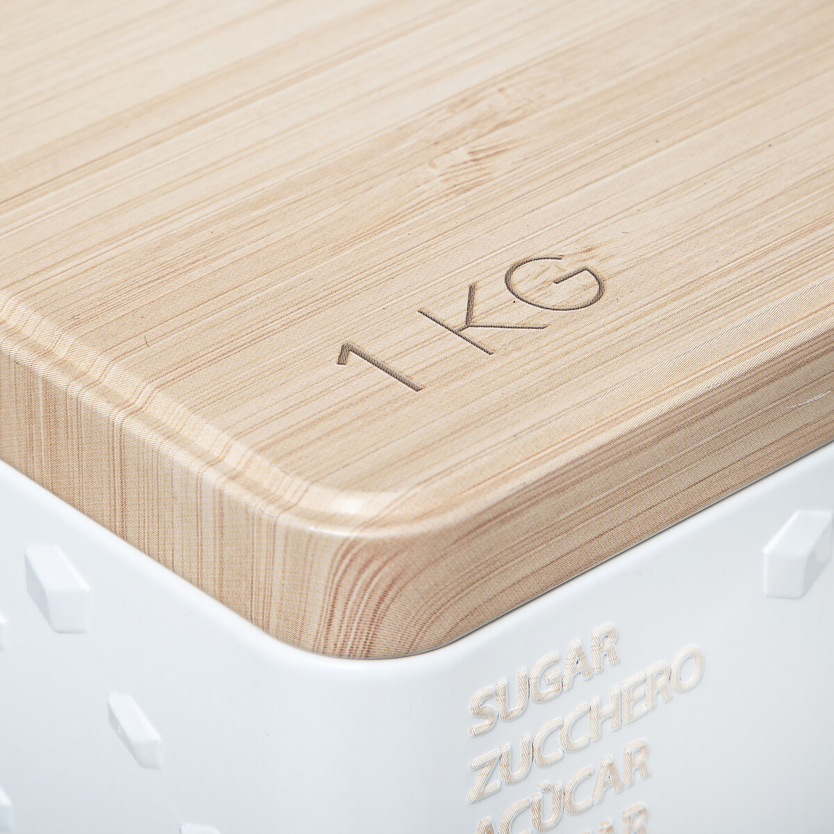 Caixa para açúcar em metal 1kg