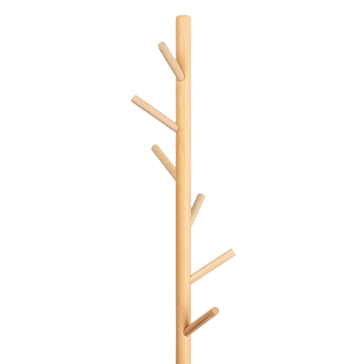 Cabide de pé branco com 6 ganchos e base em mármore 171cm,  Cabide de pé branco com 6 ganchos e base em mármore 171cm