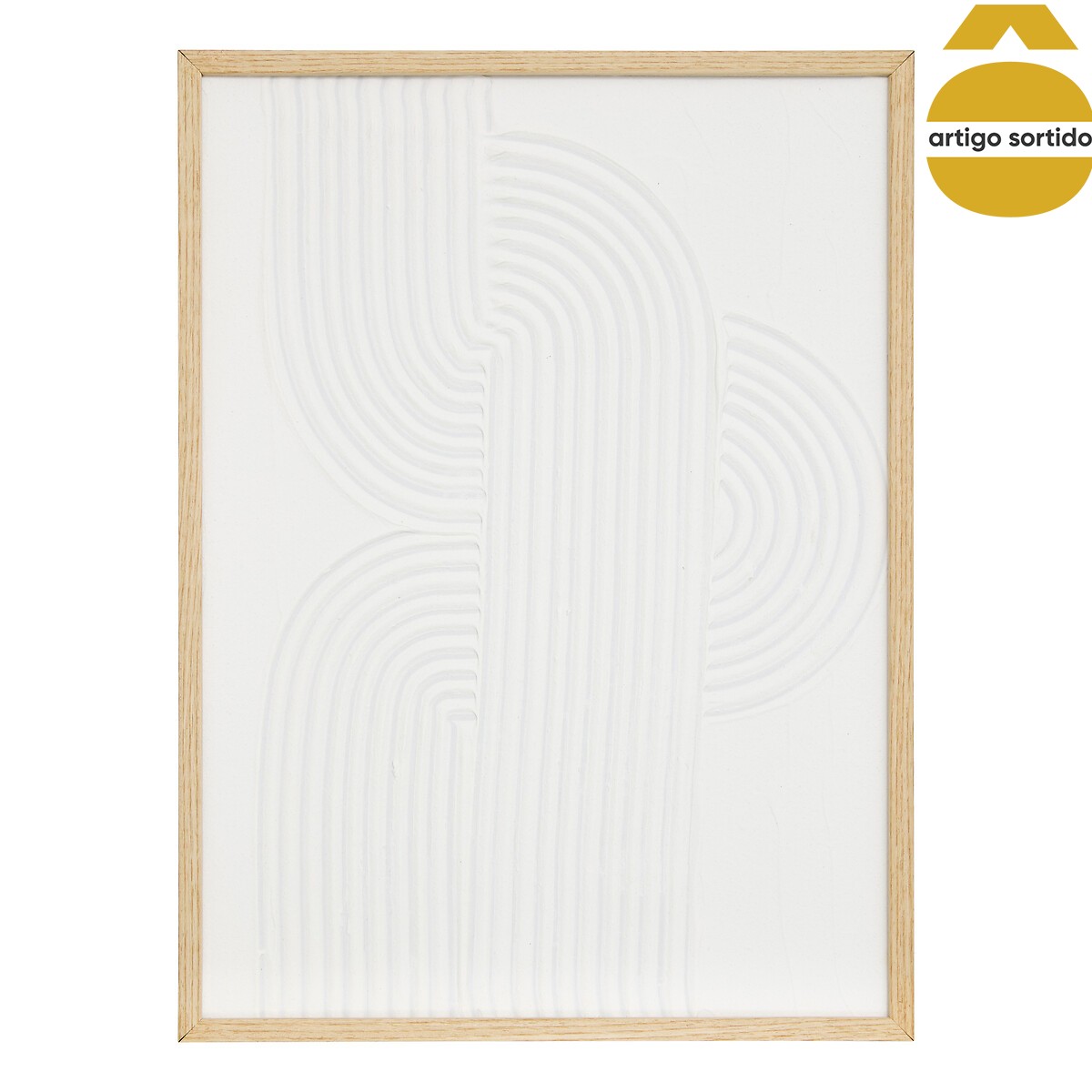 Quadro decorativo 3d HARRY branco 29x39cm