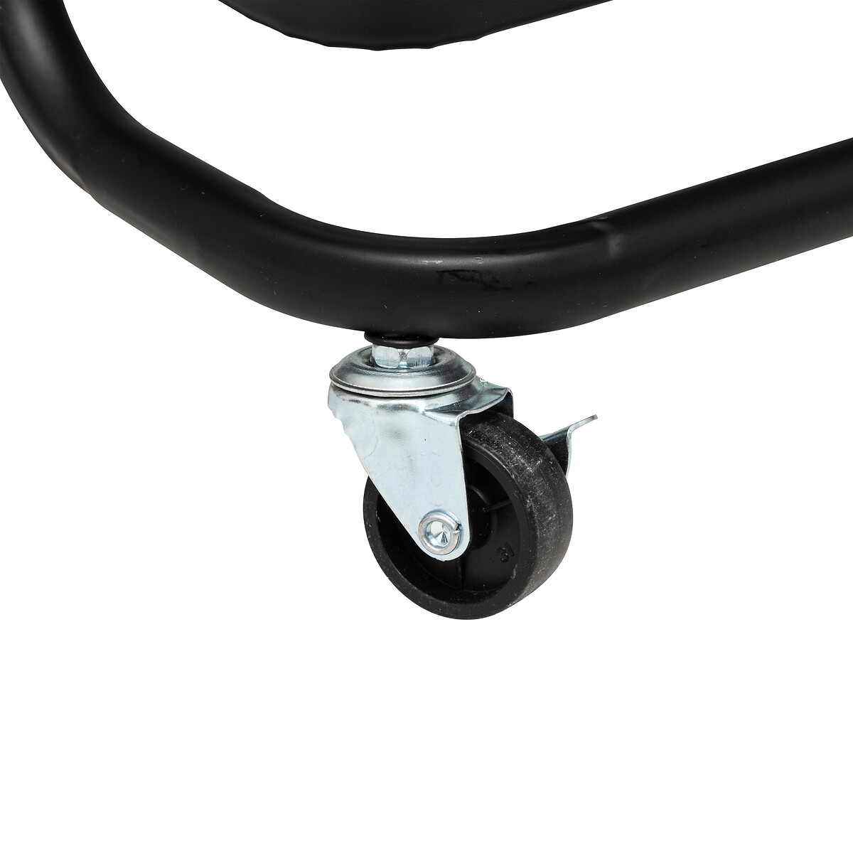 Carrinho de apoio BLACK EDITION preto em metal 86x36,5x45cm