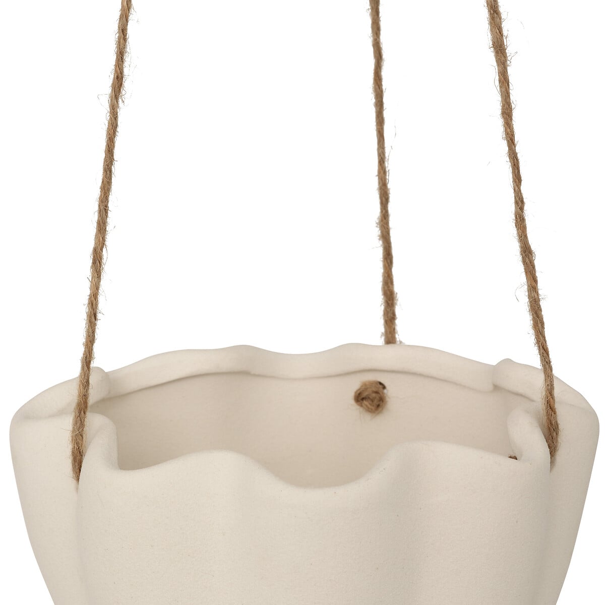 Vaso suspenso WILD ROMANCE branco em cer&acirc;mica