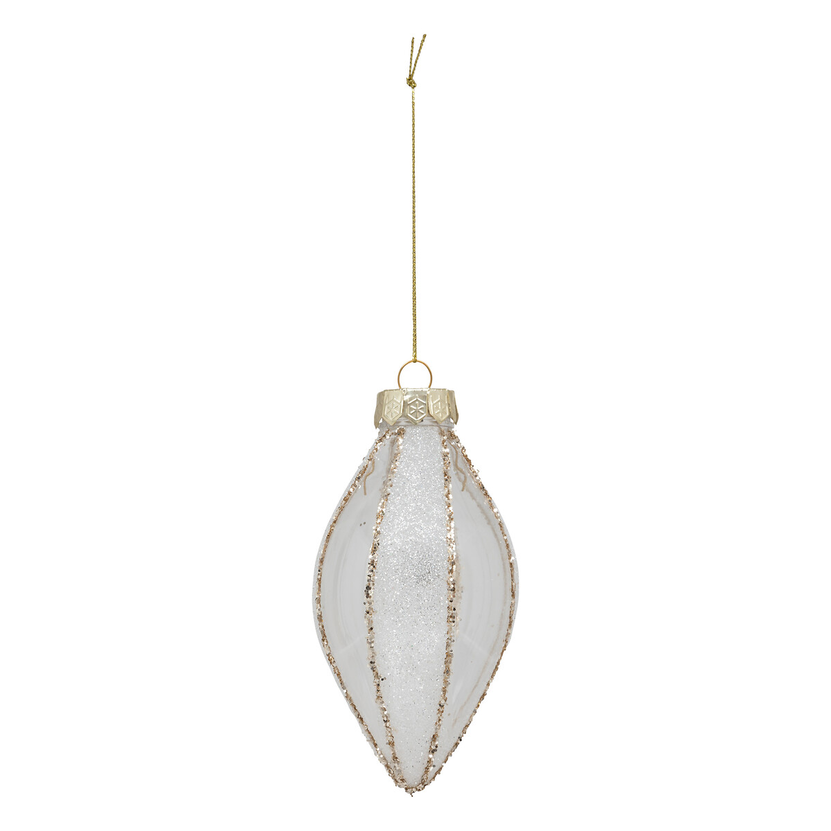 Conjunto de 3 pendurantes branco e dourado 24x8cm