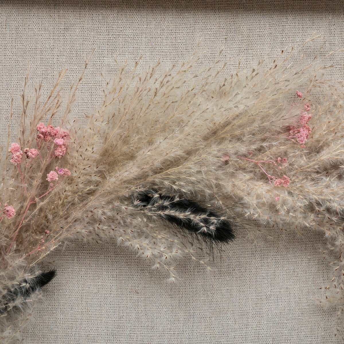 Quadro decorativo NIA com flores secas 55x55cm