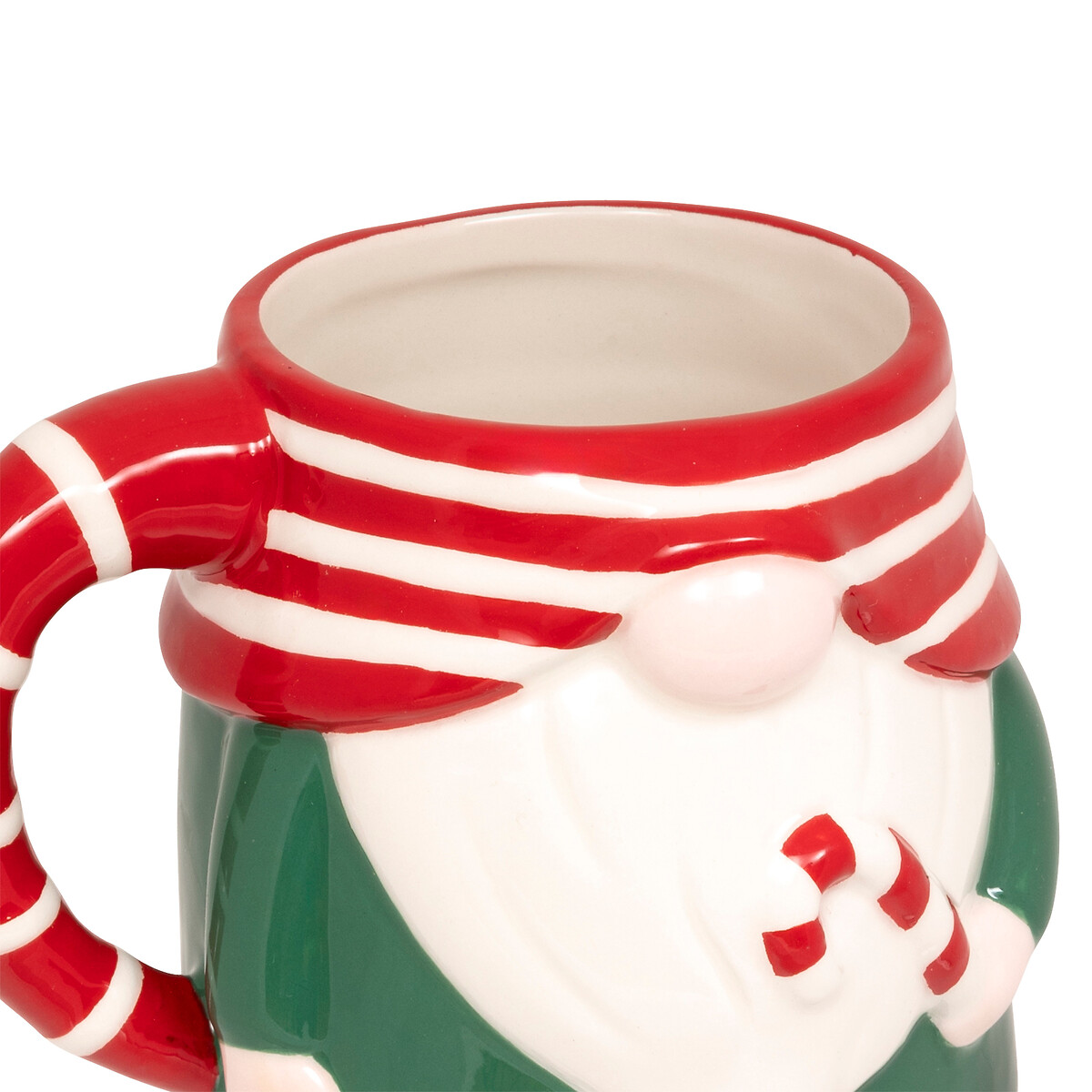 Caneca gnomo de natal em cer&acirc;mica 50cl