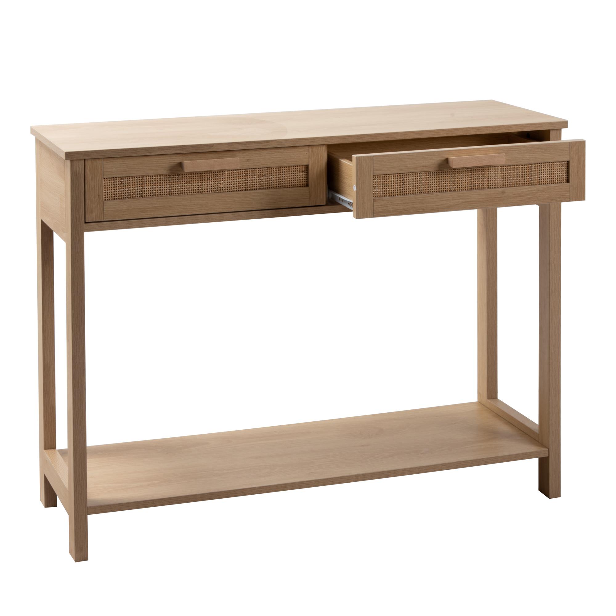 Consola FAIR em rattan com 2 gavetas