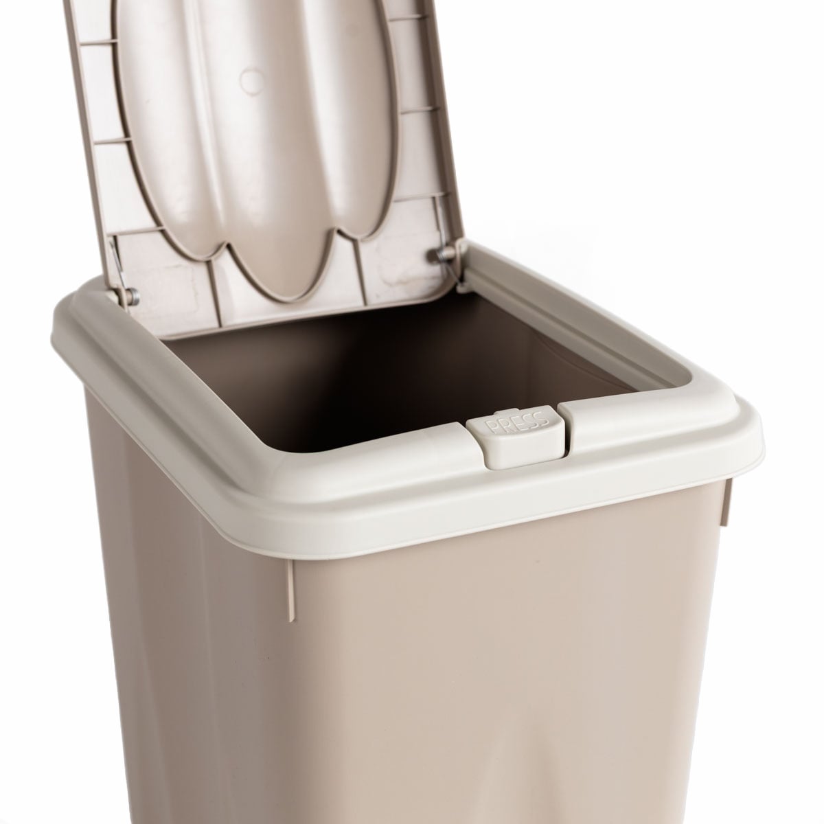 Ecoponto 21L pl&aacute;stico com tampa cinza