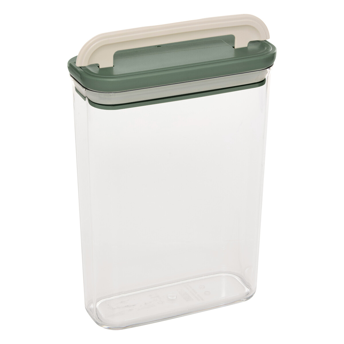 Frasco quadrado LOCK verde 2l