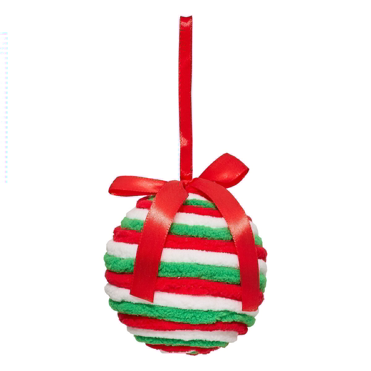 Bola de natal com riscas 8cm,  Bola de natal com riscas 8cm