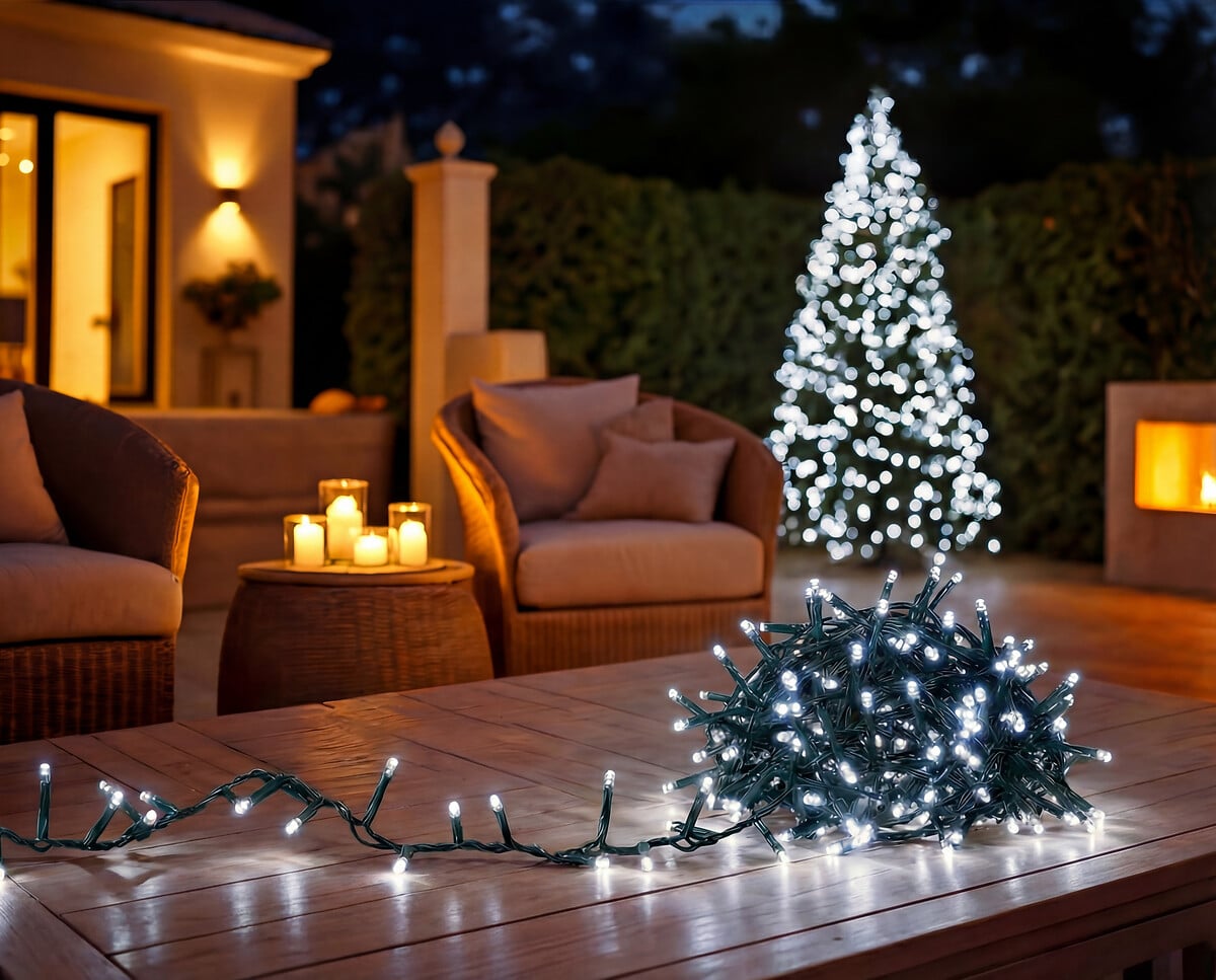 S&eacute;rie de luzes de Natal com 20m