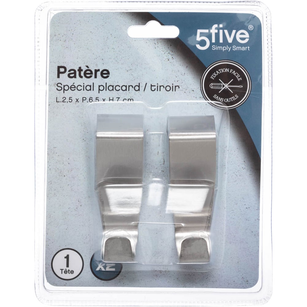 Conjunto de 2 cabides para porta em inox