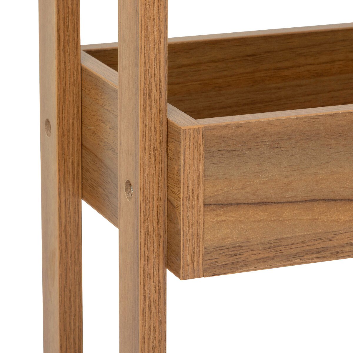 Carrinho de apoio com 3 niveis castanho