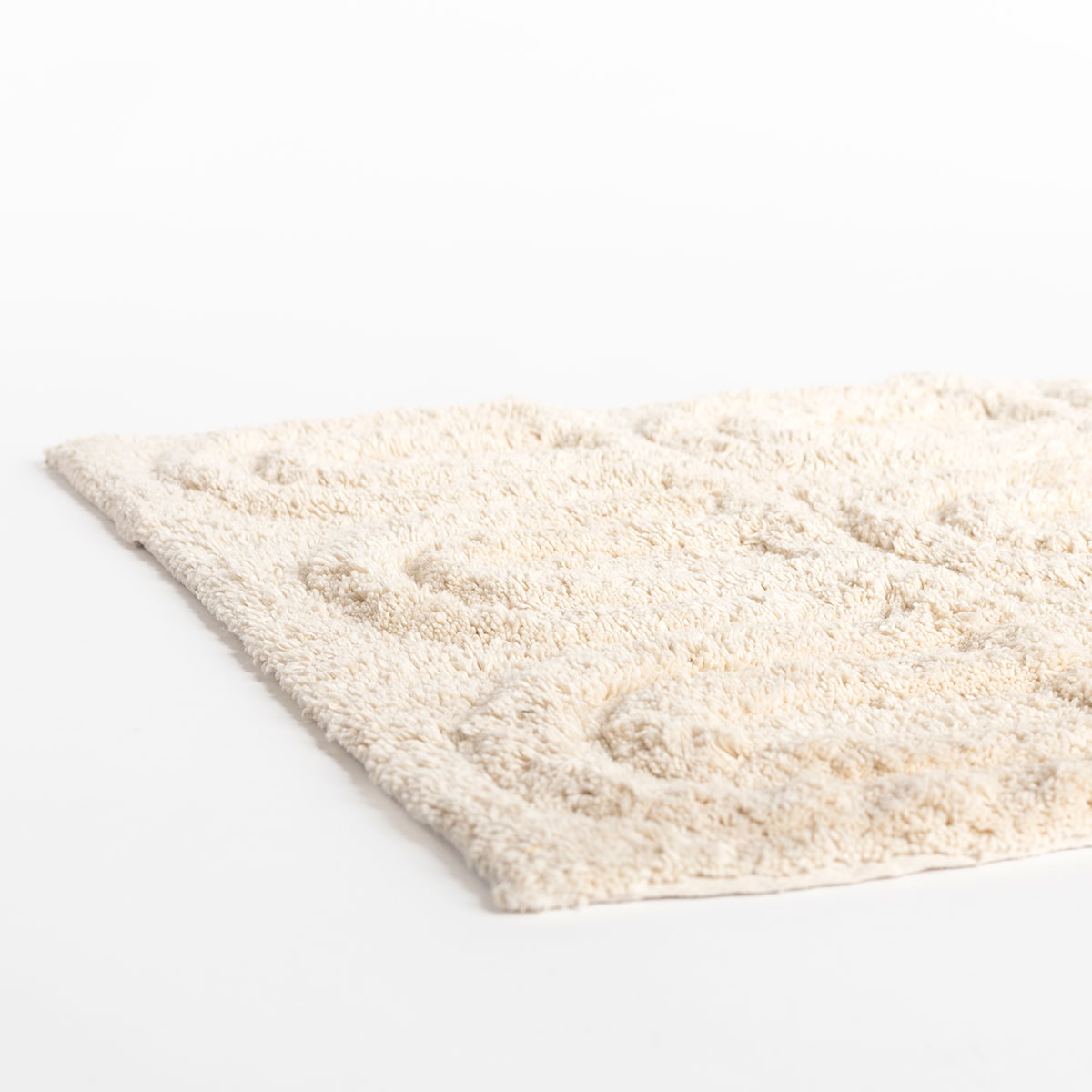 Tapete wc ELLA bege de algod&atilde;o 50x80cm