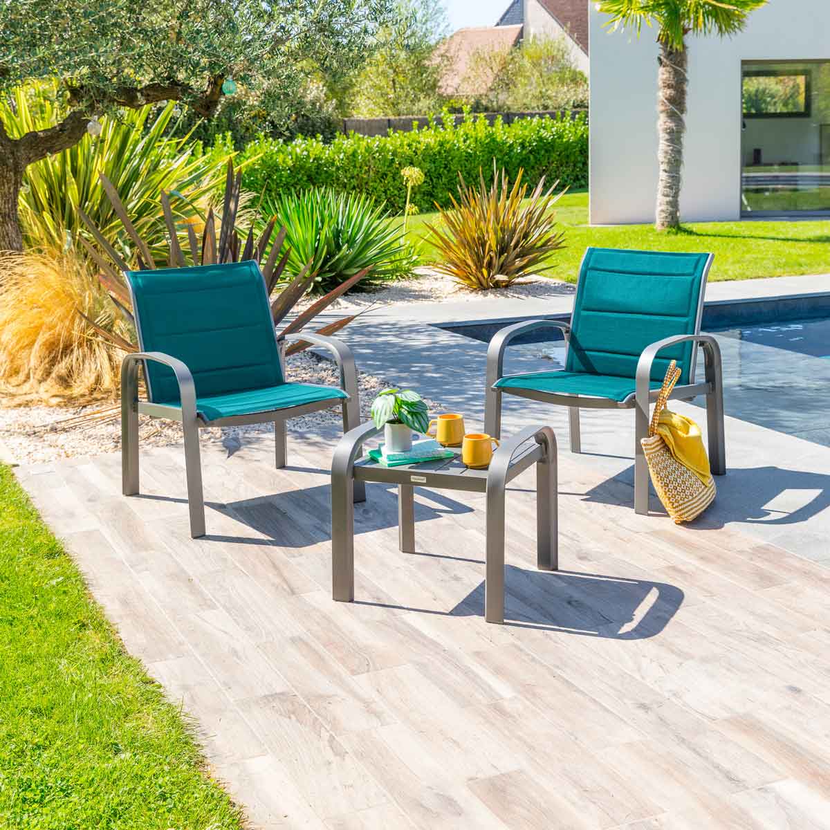 Conjunto para 2 pessoas ELYN azul