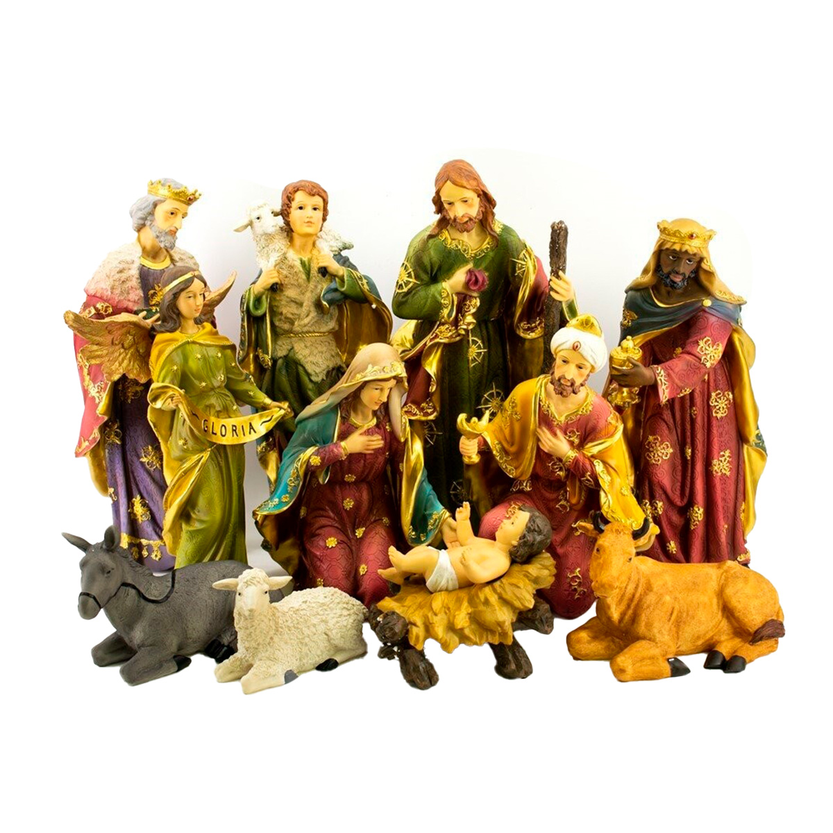 Pres&eacute;pio com 11 figuras